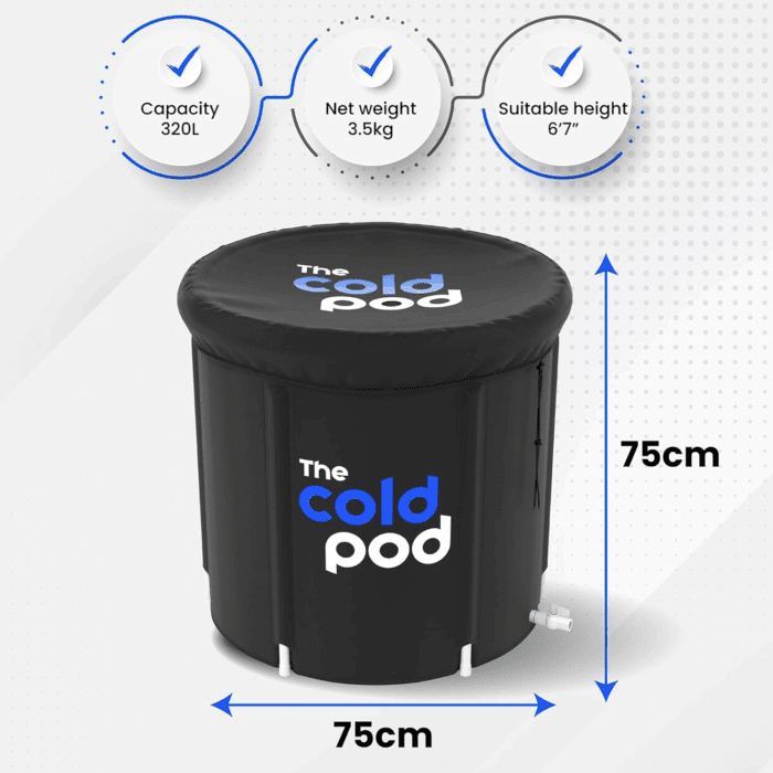 Ice Bath Tub for Athletes with Cover: 85 Gallons Cold Plunge Tub for Recovery, Multiple Layered Portable Ice Bath Plunge Pool by - Image 6
