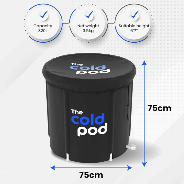 Ice Bath Tub for Athletes with Cover: 88 Gallons Cold Plunge Tub for Recovery, Multiple Layered Portable Ice Bath Plunge Pool - Image 6