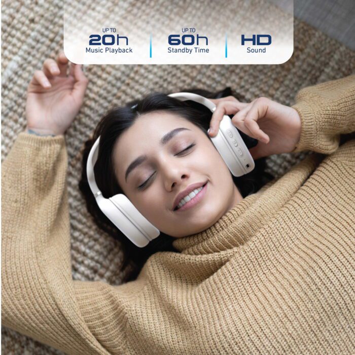 Foldable Wireless Headphones, Bluetooth Over-Ear Headset with Built-In Mic - Image 5