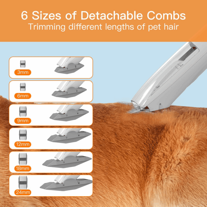 Dog Grooming Vacuum, Dog Grooming Kit,12000Pa Strong Pet Grooming Vacuum for Dogs, 2L Large Capacity Dog Vacuum for Shedding Grooming Hair, Dog Hair Vacuum, 5 Pet Grooming Tools, Quiet,Pg100 - Image 6