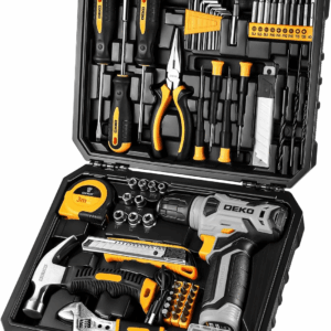 Tool Set：Tool Kit with 8V Cordless Drill,Tool Box with Drill,Hand Drill Set for Men & Women,Home Tool Kits for House Repair,Handyman,Diy 126 Piece