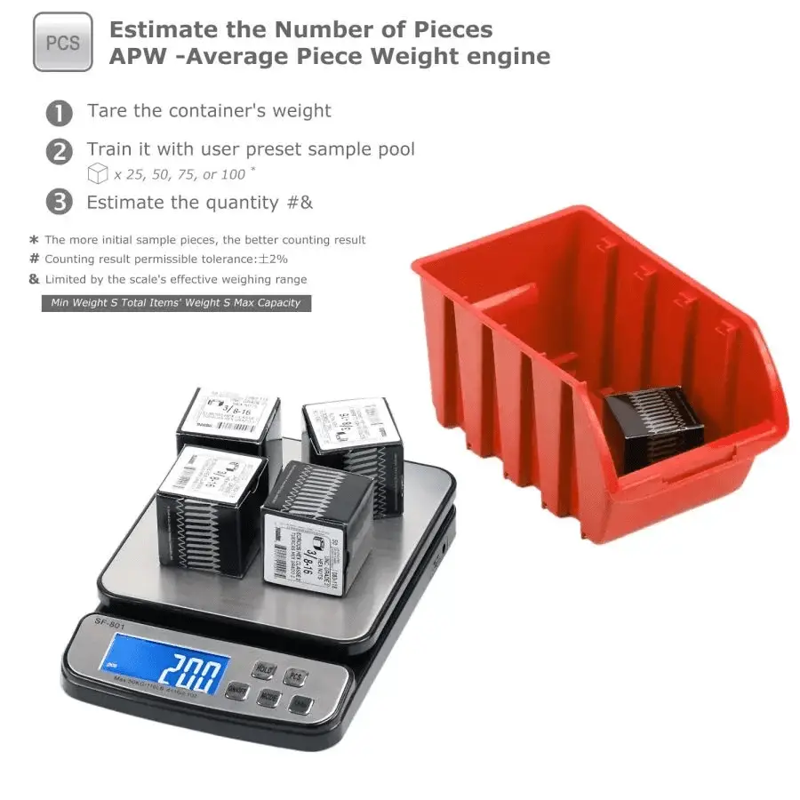 Precision Digital Shipping Scale with 110 LB Capacity & 1G Accuracy - AC Adapter & Battery Operated - Ideal for Postal & Parcel Weighing - Image 4