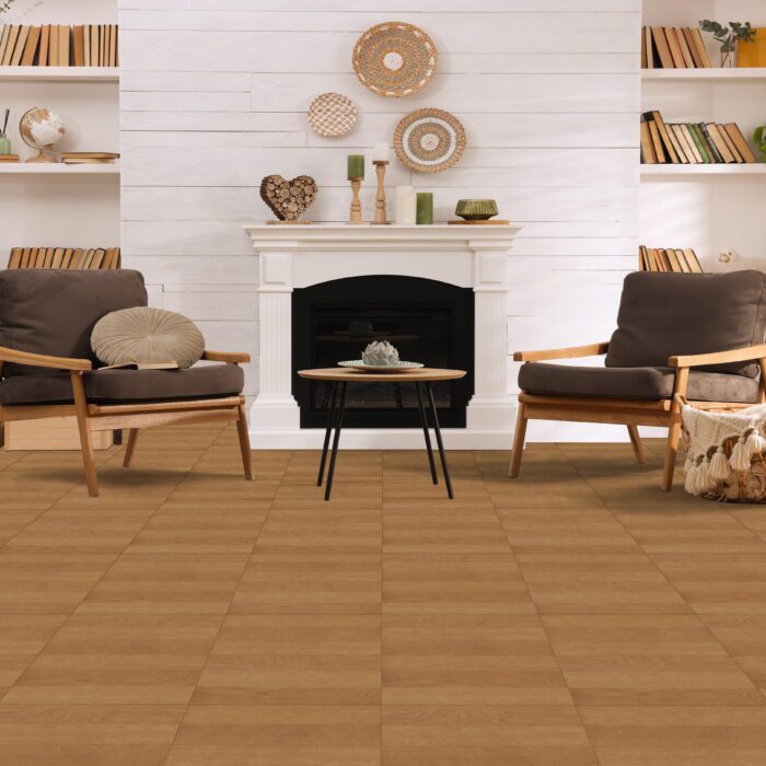 12"X12" 1.2Mm Peel & Stick Vinyl Floor Tiles 45 Tiles/45 Sq. Ft. Light Oak Plank - Image 2