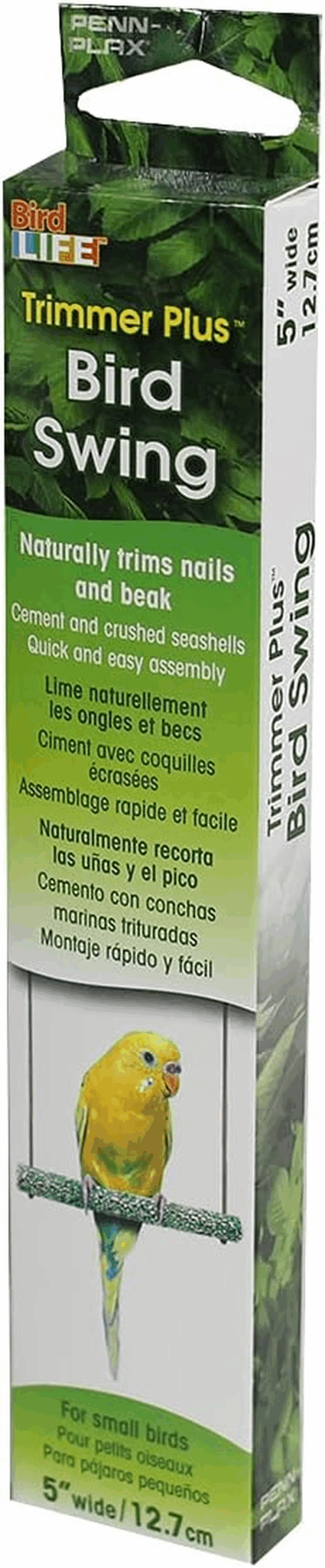 Bird-Life Trimmer plus Cement & Metal Swing – Naturally Trims Nails & Beak – Great for Parakeets, Cockatiels, Finches, and Other Small Birds – Small Size - Image 3