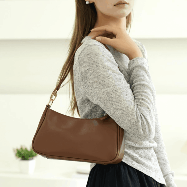 Shoulder Bag for Women with 2 Removable Straps and Zipper Closure Crossbody Bags Clutch Tote Handbags Purses - Image 6