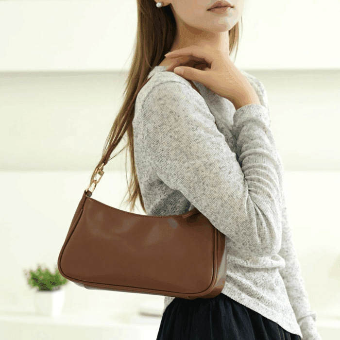 Shoulder Bag for Women with 2 Removable Straps and Zipper Closure Crossbody Bags Clutch Tote Handbags Purses - Image 6