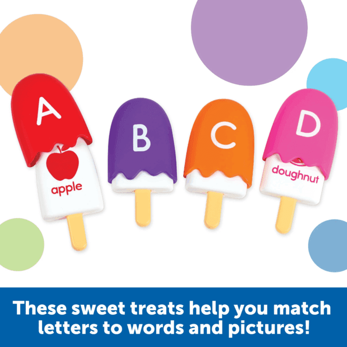 Mini ABC Pops, Vocabulary Words, Alphabet, Fine Motor Skills Toys, Toddler Learning Toys, Preschool Learning Activities, Kids Easter Gifts, Ages 3+,52 Pieces - Image 5