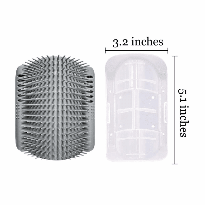 2 Pack Softer Self Groomer with Catnip Wall Corner Massage Comb Scratcher Grooming Brush Tool for Long & Short Fur Kitten Cats Dogs - Image 6