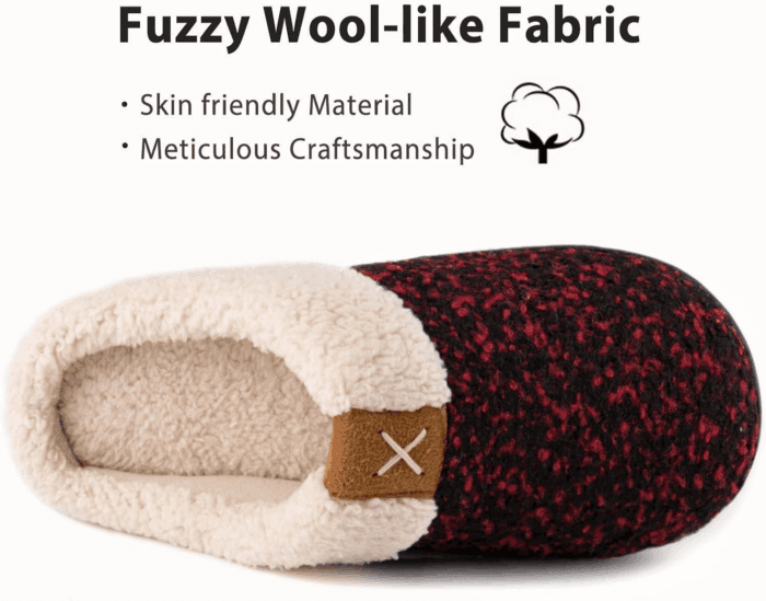 Women'S Indoor Bedroom Slipper with Memory Foam, Gift for Women, Wool-Like House Shoe with Anti-Skid Rubber Sole for Ladies - Image 2