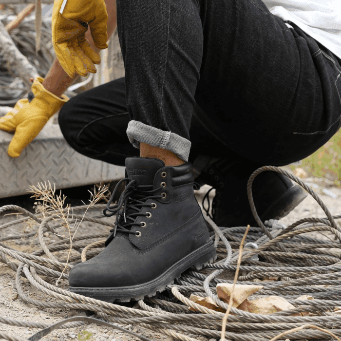 Work Boots for Men Waterproof Soft Toe Non Slip Comfortable Workboots - Image 7