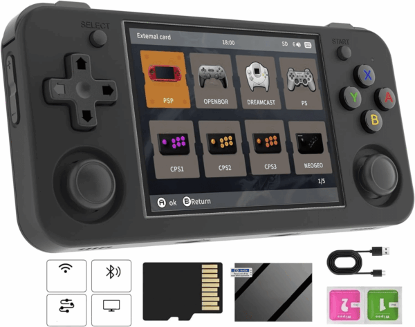 Handheld Game Console, 8 Hours of Battery Life, Large Power, High-Precision Twin Joyssticks, 5528 Games, Support HDMI TV Output 5G Wifi Bluetooth 4.2(Transparent Purple) - Image 7