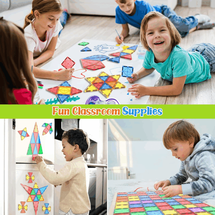 Magnetic Tiles Kids Toys STEM Magnet Toy for Toddler Magnetic Blocks Building Preschool Learning Sensory Montessori Toys for 3+ Year Old Boys and Girls, Safe Creativity Toddler Kids Toy 40PCS - Image 5