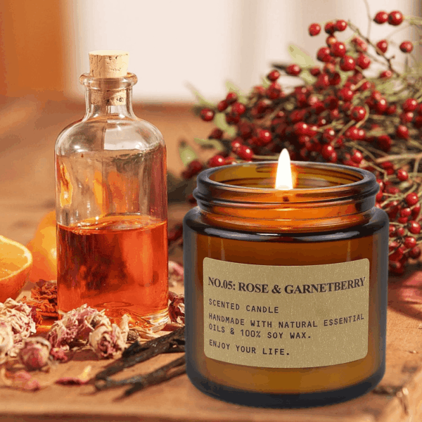 6 Pack Candles for Home Scented Aromatherapy Candle Gift Set for Women Soy Wax Long Lasting Amber Jar Candles Gift for Birthday Mother'S Thanksgiving Day Present - Image 5