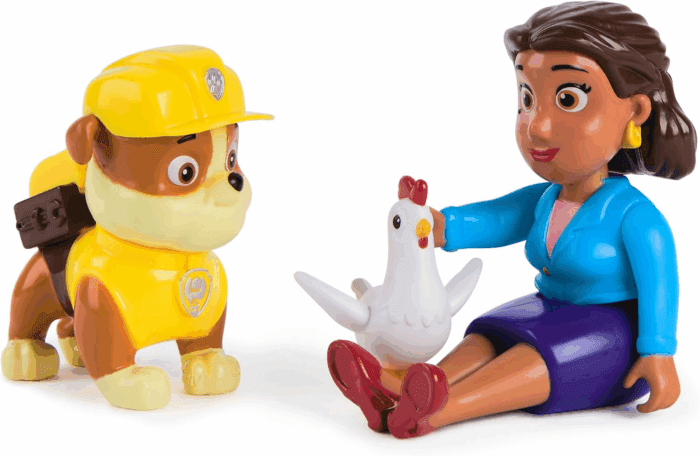 Rubble, Mayor Goodway & Chickaletta Figures, Kids Toys for Boys and Girls Ages 3 and Up - Image 4