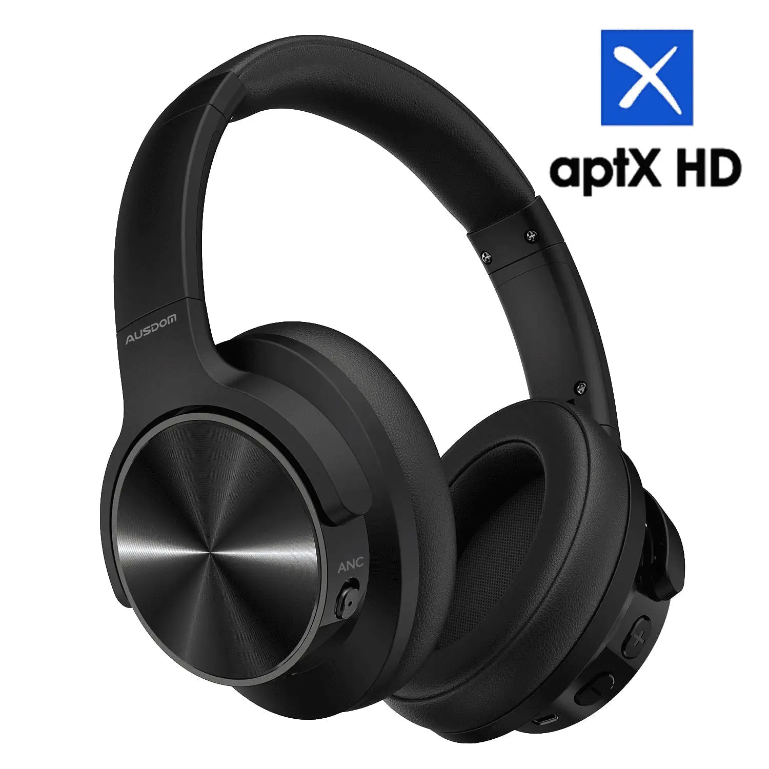 E9 Noise Cancelling Headphones,Wireless Bluetooth over Ear Headphones with Microphone - Black