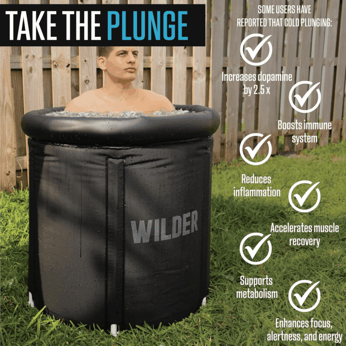 XL Ice Bath Cold Plunge – 86 Gallon Portable Ice Bath Tub for Recovery and Cold Water Therapy – Triple Insulated - Image 5