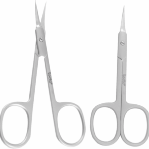 Professional Nail Scissors, Stainless Steel Manicure Scissors,Cuticle Scissors, Multi-Purpose, Eyelashes, Eyebrow, Toenail for Women and Men (Extra Fine Tip Nail Scissor)