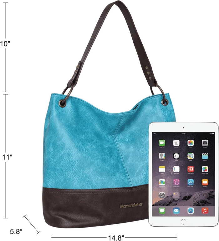 Purses for Women Hobo Shoulder Handbags with Zipper - Image 6
