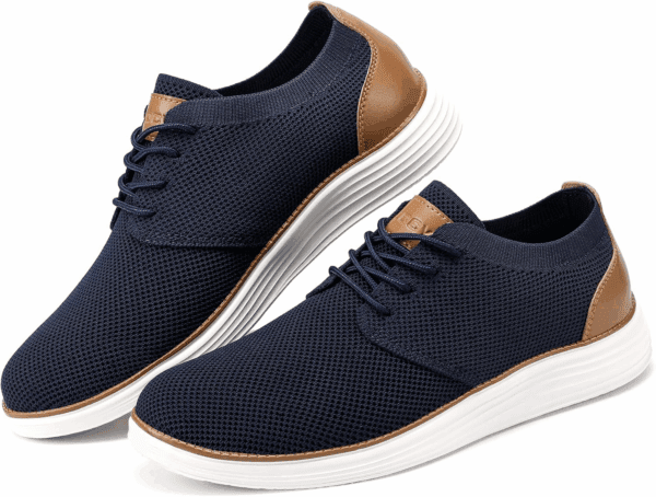 Men'S Fashion Dress Sneakers Casual Walking Shoes Business Oxfords Comfortable Breathable Lightweight Tennis - Image 6