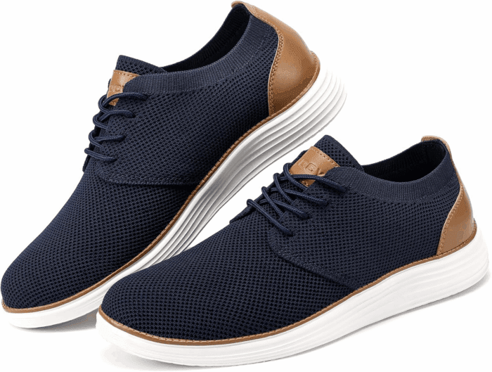 Men'S Fashion Dress Sneakers Casual Walking Shoes Business Oxfords Comfortable Breathable Lightweight Tennis - Image 6