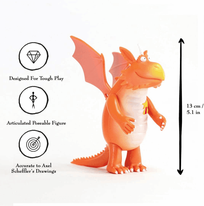 Talking Zog Collectable Action Figure | Articulated Character Play | Official Toys and Gifts from the Julia Donaldson Books, TV and Animation Movie Series - Image 3