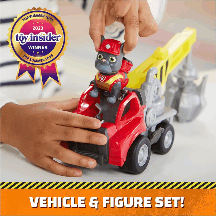 , Charger’S Crane Grabber Toy Truck with Movable Parts and a Collectible Action Figure, Kids Toys for Ages 3 and Up - Image 2