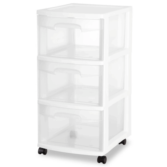 3 Drawer Cart, White - Image 9