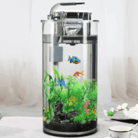 Fish Tank Accessories Aquarium Decorations Plants, 9Pcs Green Fish Tank Decorations Plants and Cave Rock Decoration Decor Set, Aquarium Decor Plastic Plants - Image 7