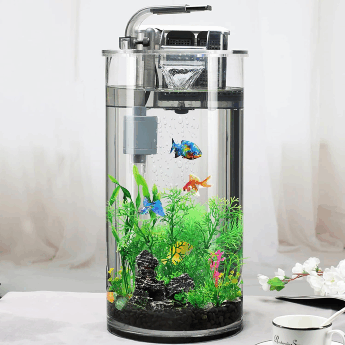 Fish Tank Accessories Aquarium Decorations Plants, 9Pcs Green Fish Tank Decorations Plants and Cave Rock Decoration Decor Set, Aquarium Decor Plastic Plants - Image 7