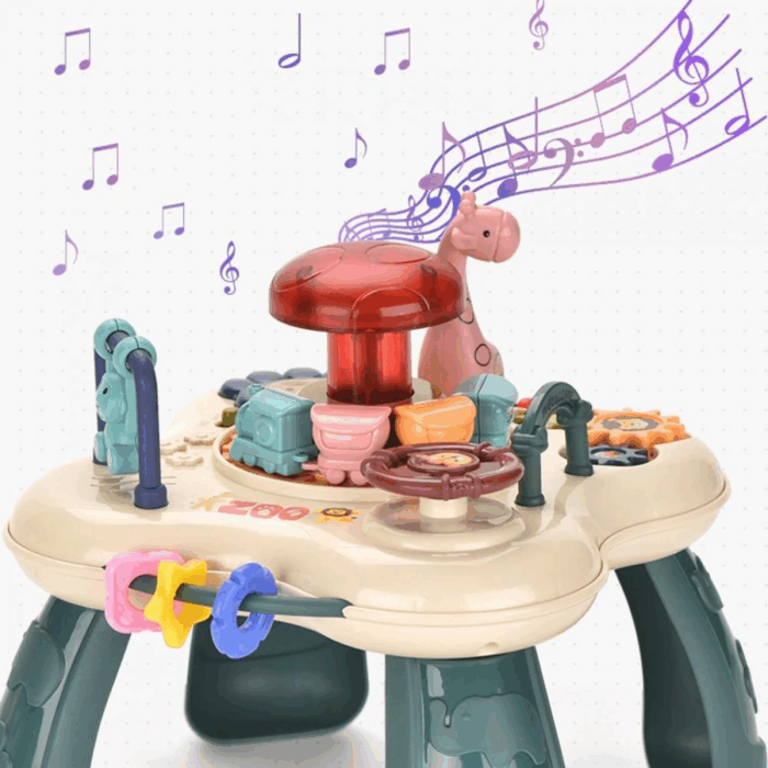 Baby Activity Table Center Learning Table - Educational Learning Musical Toys & Baby Standing Activity Center for Toddlers Sensory Game Table Parent Child Toys Gift for Boys Girls - Image 3