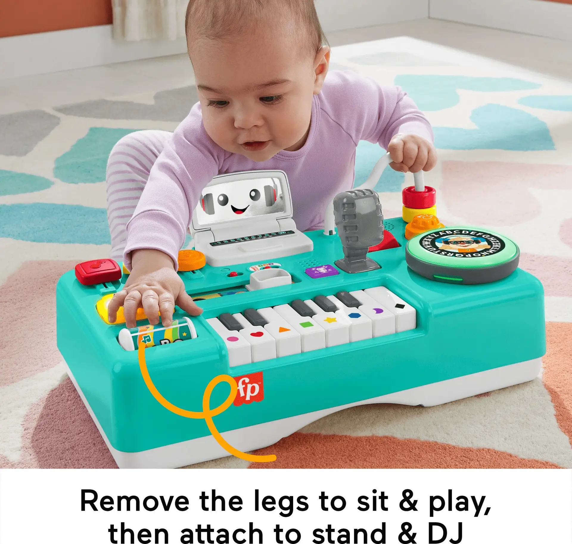 Laugh & Learn Mix & Learn DJ Table, Musical Learning Toy for Baby & Toddler - Image 5