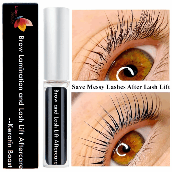 Lash Lift Care, Brow Lamination Aftercare Eyelash Perm Nutrition, Treat Burning Eyebrow save Messy Lash, 8 Weeks Keratin Botox Care for and Perm/Lift(7Ml) (Clear-Lash&Brow Care) - Image 4