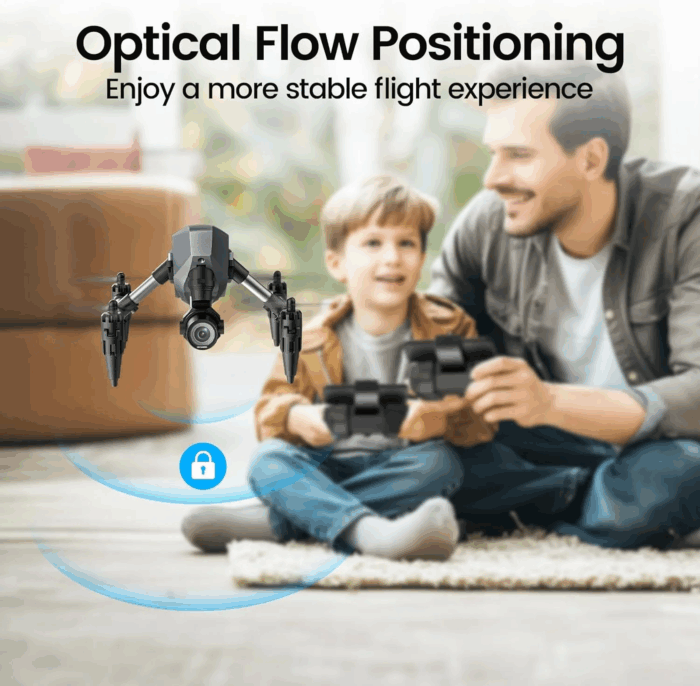 WF10 Mini Drone with Camera for Kids 1080P, Remote Control Quadcopter with 3 Batteries, Black - Image 5