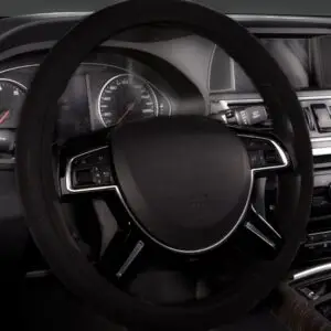 Universal Black Neoprene Waterproof Steering Wheel Cover, Set of 1, Fit for Cars, Suvs, Trucks
