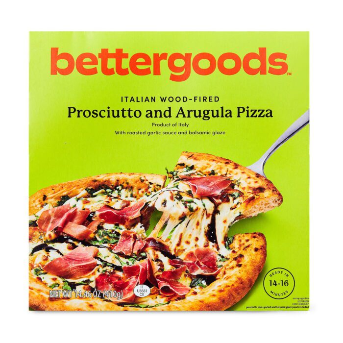 Italian Wood-Fired Prosciutto and Arugula Pizza, 14.46 Oz (Frozen)