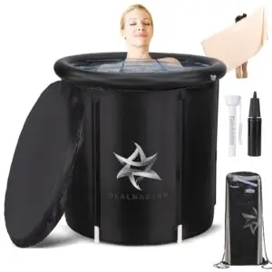 Portable Ice Bath Tub, 88 Gal Cold Plunge for Athletes - Durable Inflatable Design, Indoor/Outdoor Use