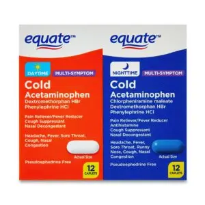 Non-Drowsy Daytime and Nighttime Multi-Symptom Cold Caplets, 24 Count