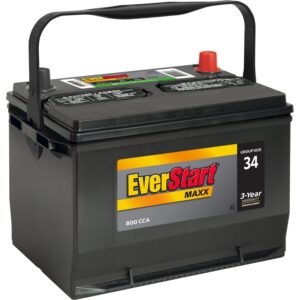 Maxx Lead Acid Automotive Battery, Group Size 34 12 Volt, 800 CCA