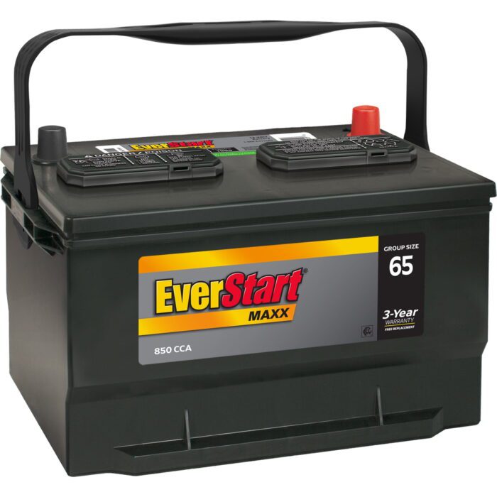Maxx Lead Acid Automotive Battery, Group Size 65 12 Volt 850 CCA
