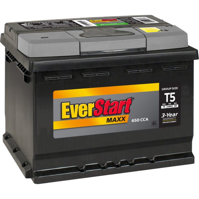 Maxx Lead Acid Automotive Battery, Group Size T5 12 Volt, 650 CCA 95 RC