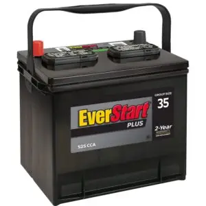 plus Lead Acid Automotive Battery, Group Size 35 12 Volt, 525 CCA