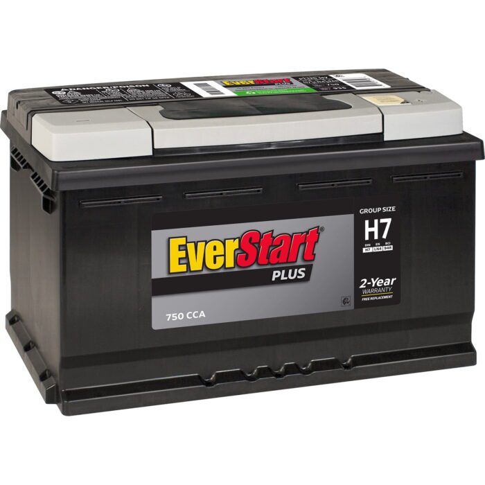 plus Lead Acid Automotive Battery, Group Size H7 / LN4 / 94R 12 Volt, 750 CCA