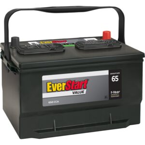 Value Lead Acid Automotive Battery, Group Size 65 12 Volts, 650 CCA