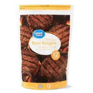 100% Pure Beef Burgers, 75% Lean/25% Fat, 3 Lbs, 12 Count (Frozen)