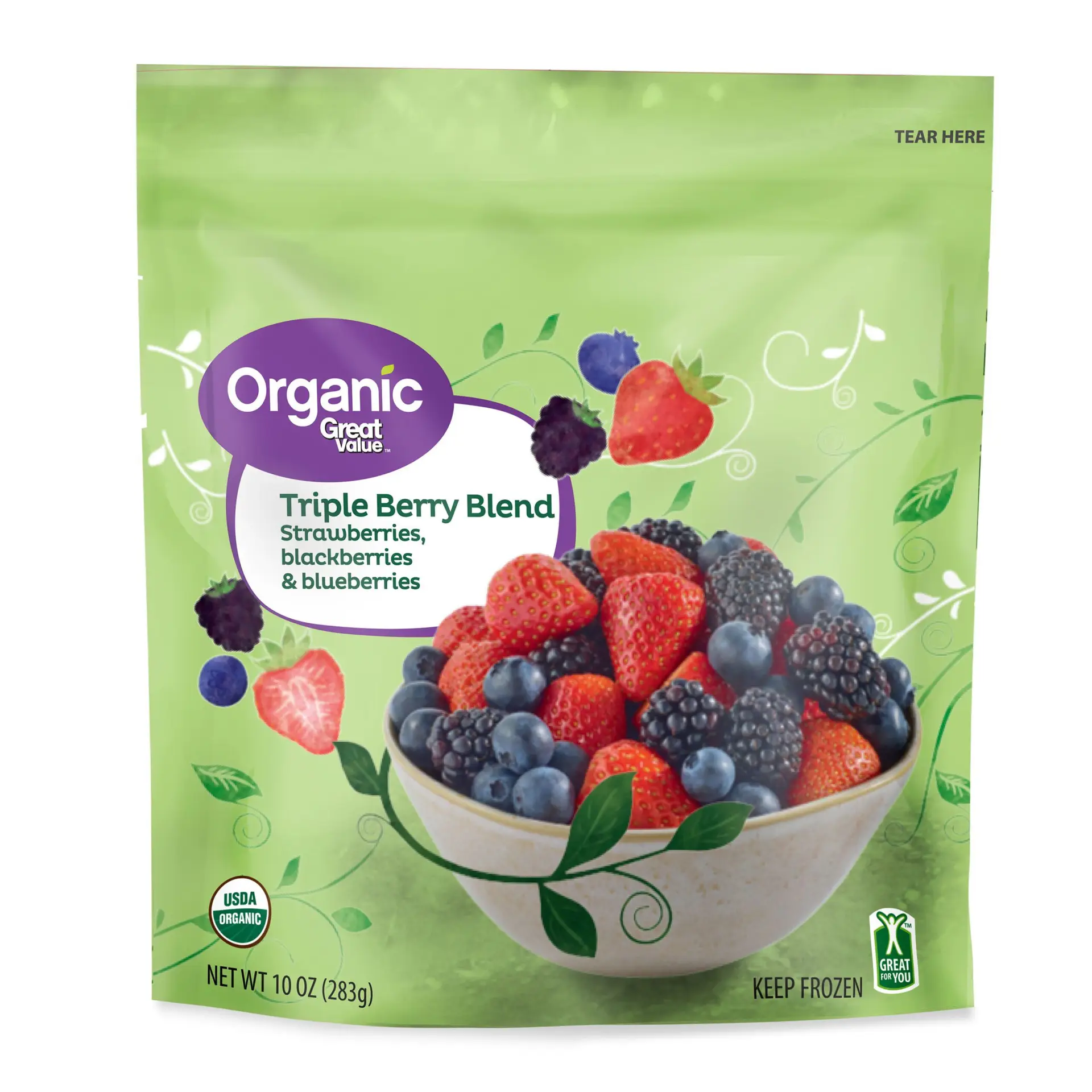 Organic Triple Berry Blend, 10 Oz