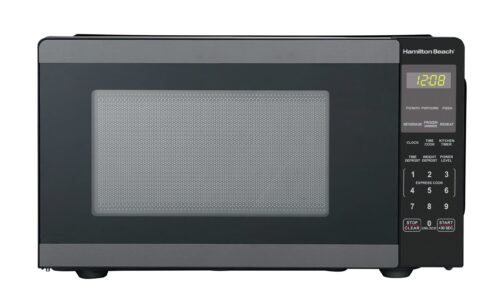 0.9 Cu Ft Countertop Microwave Oven, 900 Watts, Black Stainless Steel, New