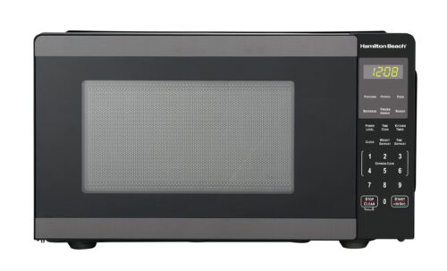 0.9 Cu Ft Countertop Microwave Oven, 900 Watts, Black Stainless Steel, New