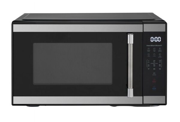 1.1 Cu Ft Countertop Microwave Ovens, Black and Stainless Steel