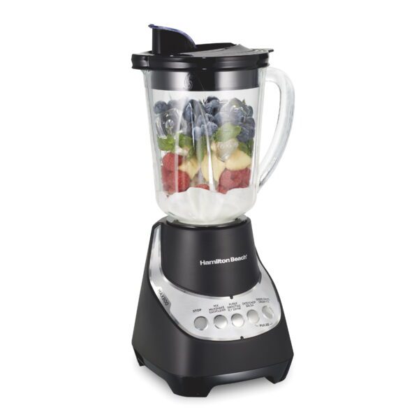 Wave Action Quiet Blender, 48 Oz. Glass Jar, 12 Blending Functions, Black, 53530F