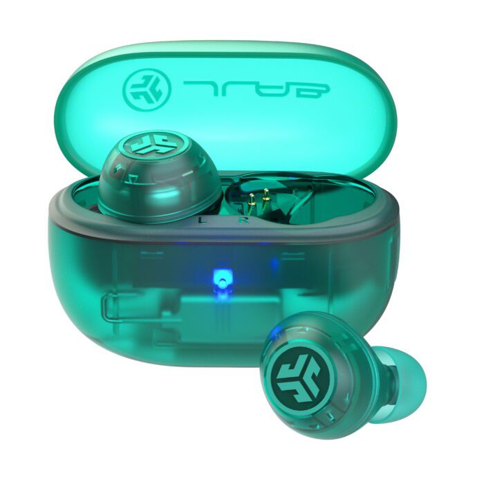 Go Pop Active Noise Cancelling True Wireless Earbuds, Charging Case, Teal - Image 8
